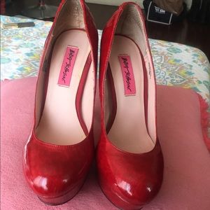 Betsey Jonshon Red Shoes